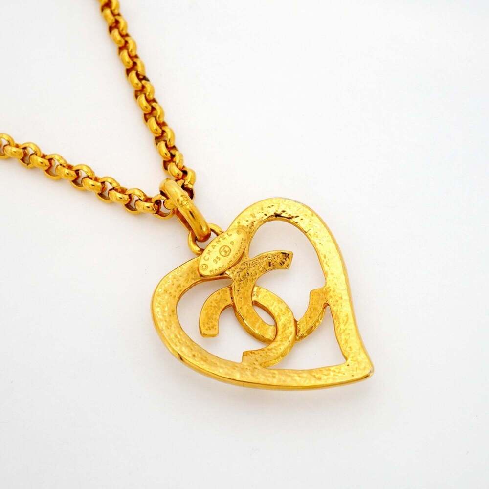 CHANEL Gold Logo Necklace - Picture 2 of 6